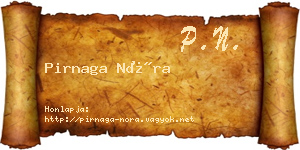 Pirnaga Nóra névjegykártya